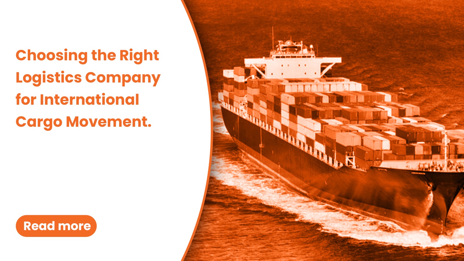 Choosing the Right Logistics Company for International Cargo Movement