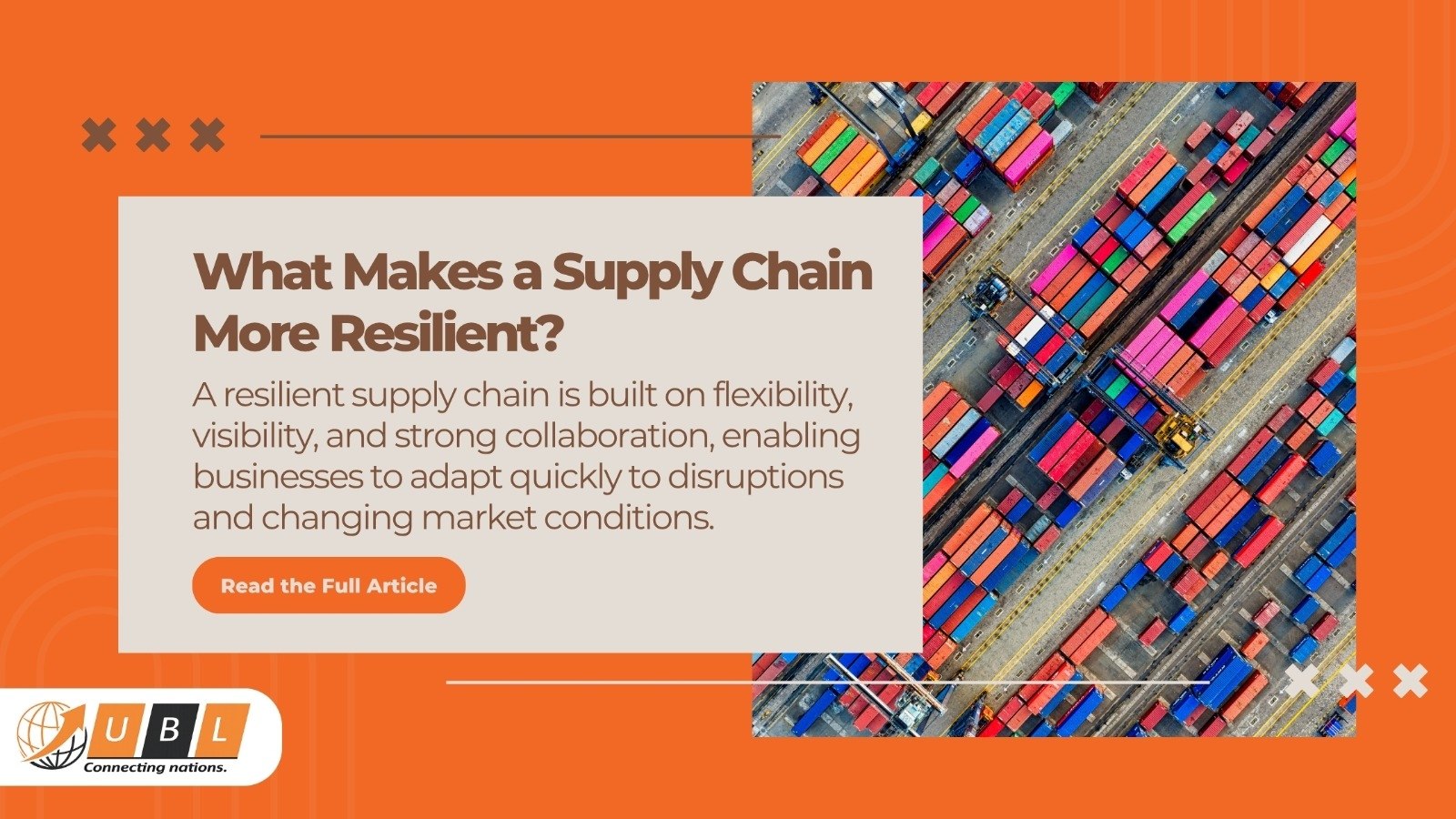 What Makes a Supply Chain More Resilient?